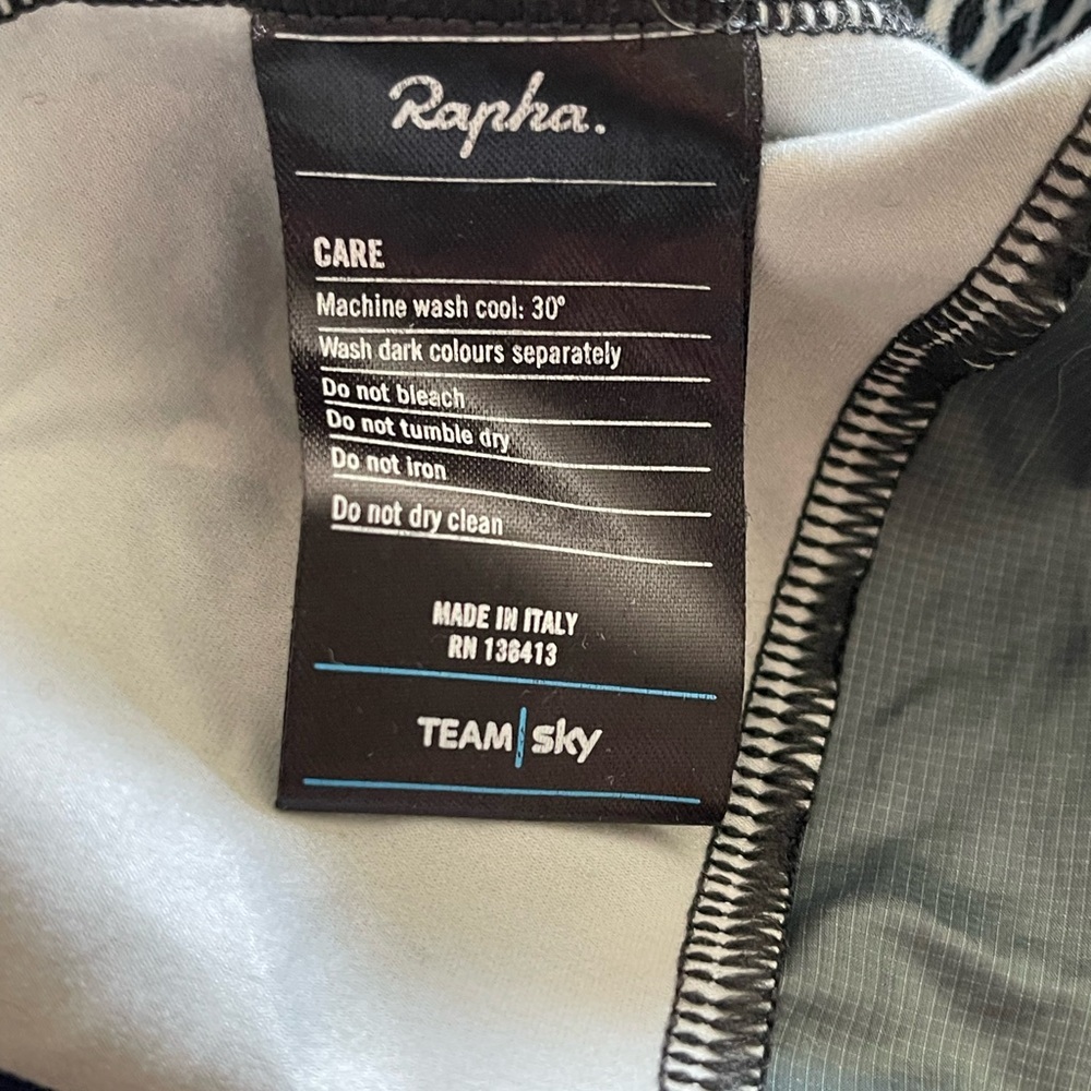 Rapha Team Sky Wind Vest XS Cycling Gilet Blue Full Zip Lightweight vest - Picture 6 of 6